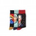 Mens Funny Cotton Breathable Non  Slip Slipper Socks Deodorization Abstract Painting Stockings