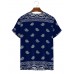 Men's trendy retro ethnic pattern print T-shirt