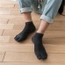 Mens Cotton Mesh Breathable Invisible Toe Socks Soft Low  Cut No Show Ankle Sock